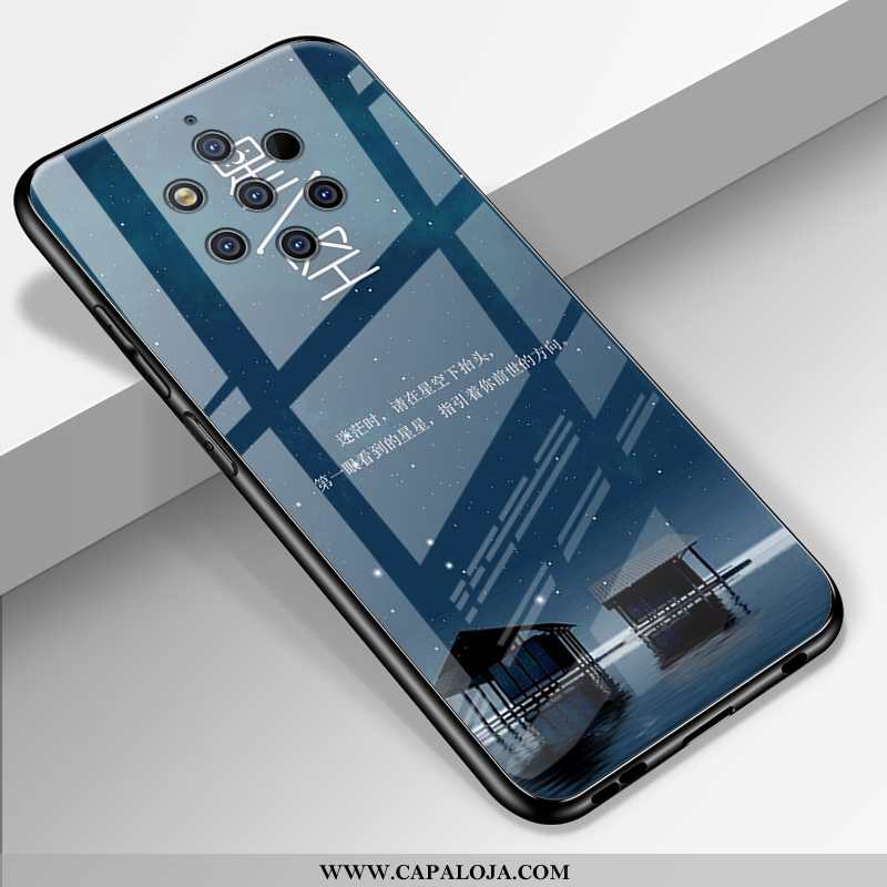 Capas Nokia 9 Pureview Criativas Silicone Antiqueda Completa Preto, Capa Nokia 9 Pureview Desenho An