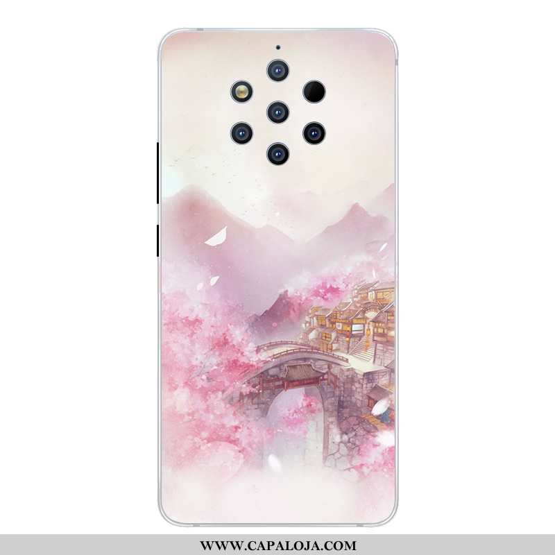 Capas Nokia 9 Pureview Criativas Telemóvel Antiqueda Protetoras Rosa, Capa Nokia 9 Pureview Desenho 