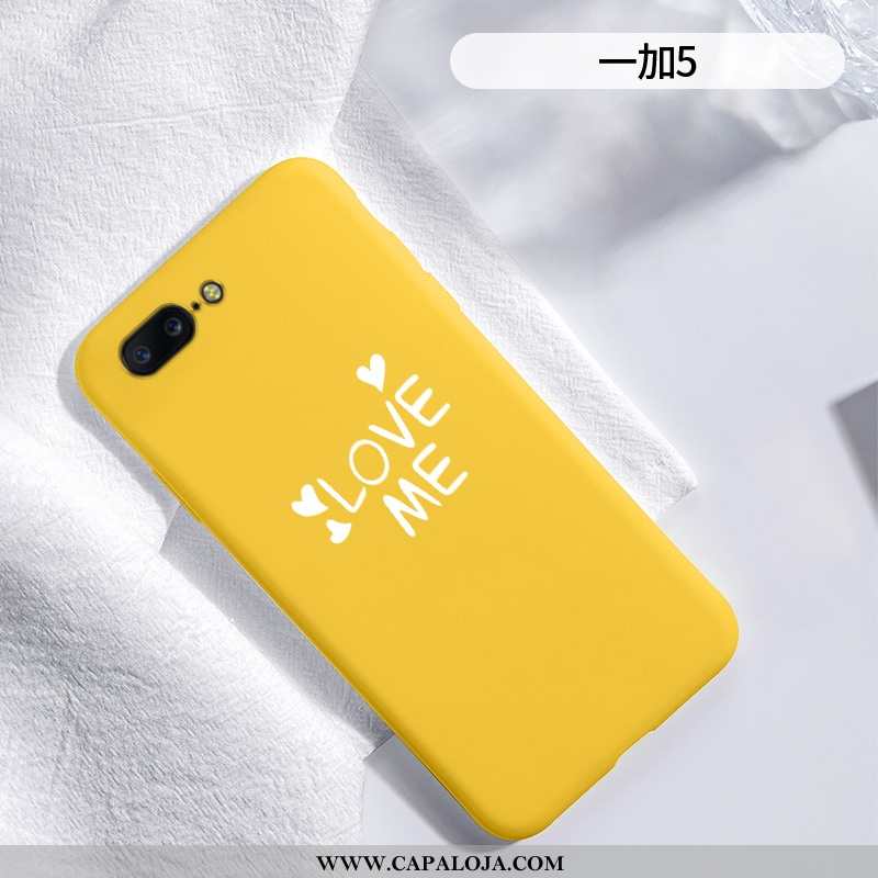 Capas Oneplus 5 Protetoras Coração Telemóvel Tendencia Amarelo, Capa Oneplus 5 Silicone Venda