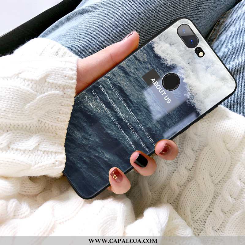 Capas Oneplus 5t Vidro Cases Feminino Criativas Azul, Capa Oneplus 5t Personalizada Venda