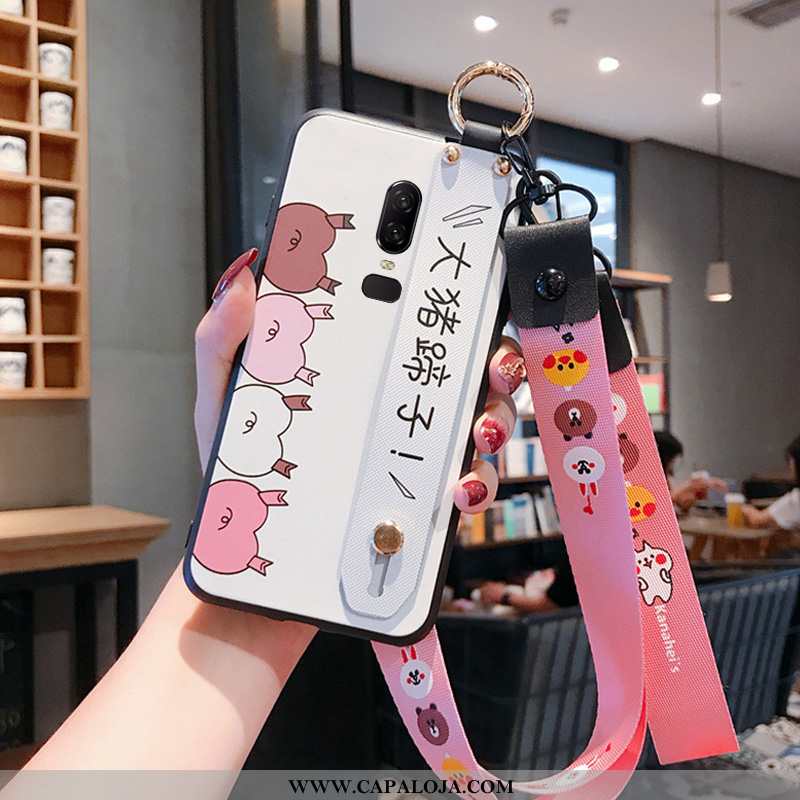 Capas Oneplus 6 Desenho Animado Rosa Pequena, Capa Oneplus 6 Fofas Baratos