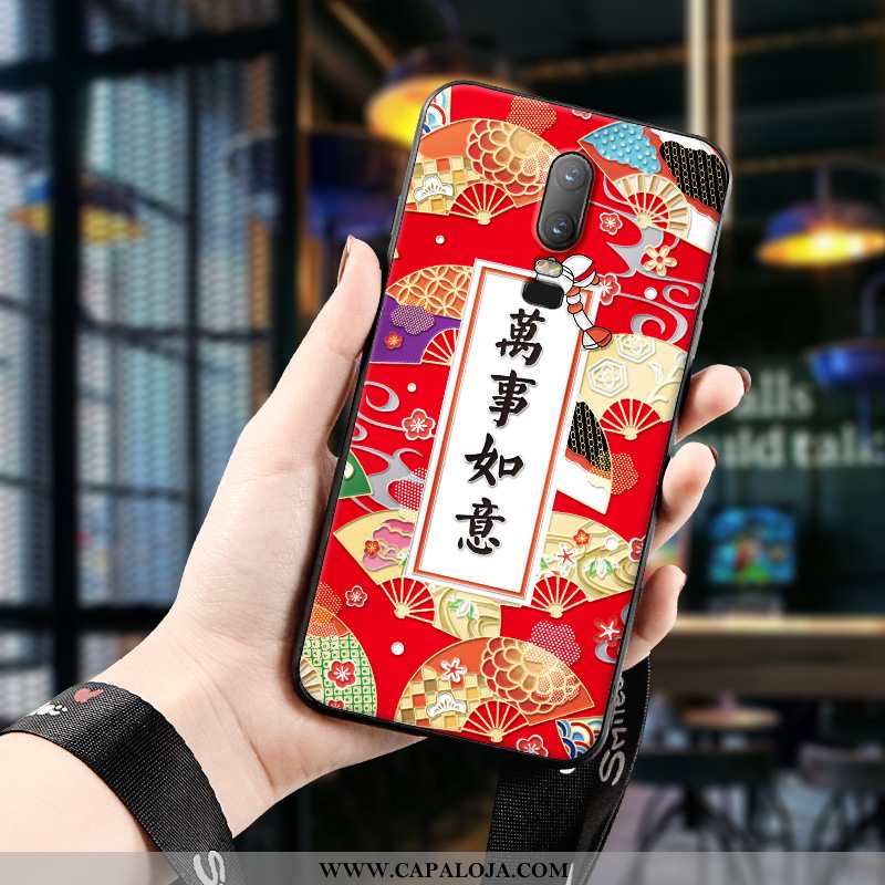 Capas Oneplus 6 Protetoras Tendencia Masculino Feminino Vermelho, Capa Oneplus 6 Silicone Baratos