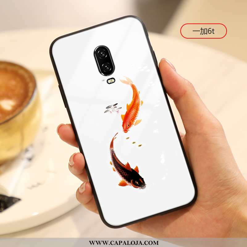 Capas Oneplus 6t Criativas Completa Personalizada Midi Branco, Capa Oneplus 6t Vidro Barato