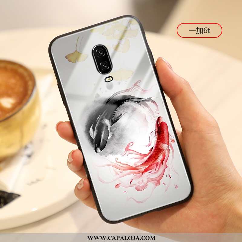 Capas Oneplus 6t Criativas Completa Personalizada Midi Branco, Capa Oneplus 6t Vidro Barato