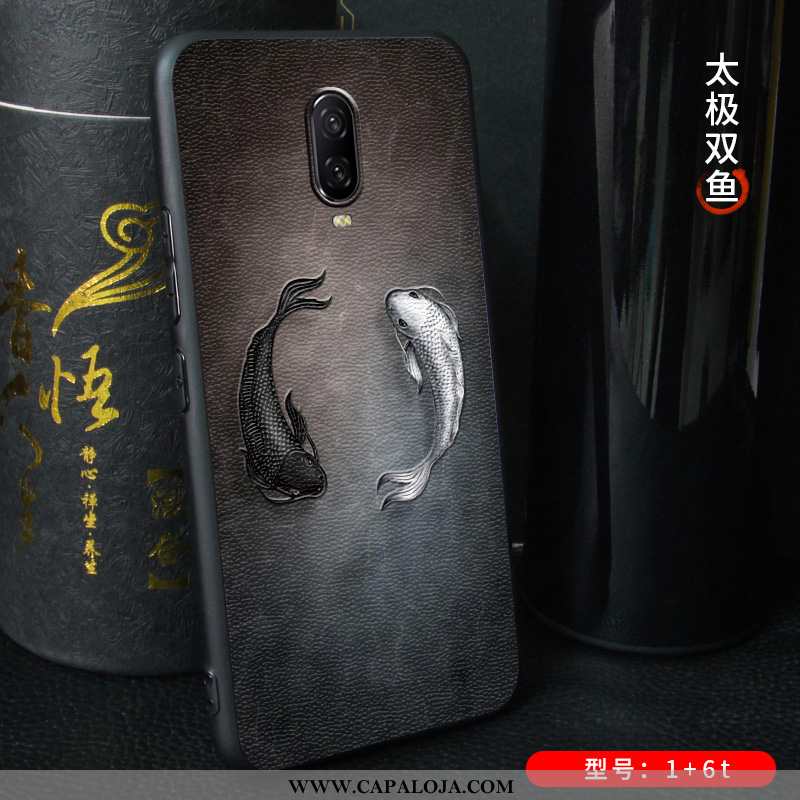 Capas Oneplus 6t Slim Cases Antiqueda Preto, Capa Oneplus 6t Couro Comprar