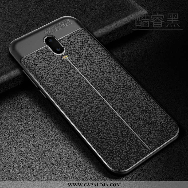 Capas Oneplus 6t Soft Fosco Slim Couro Preto, Capa Oneplus 6t Super Online