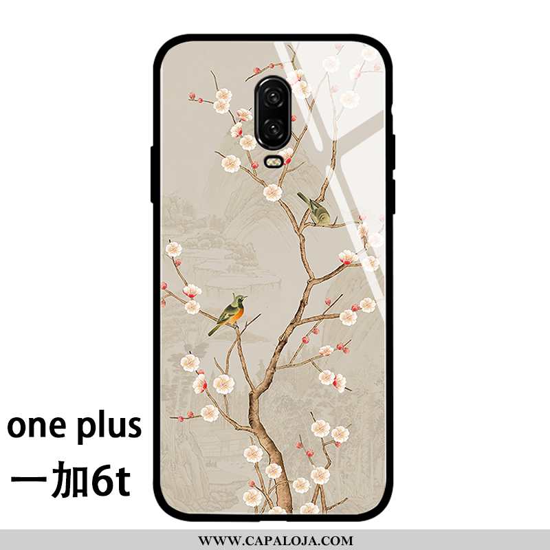 Capas Oneplus 6t Soft Telemóvel Vermelha Bege, Capa Oneplus 6t Protetoras Baratos