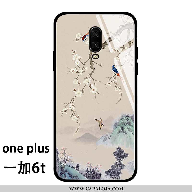 Capas Oneplus 6t Soft Telemóvel Vermelha Bege, Capa Oneplus 6t Protetoras Baratos