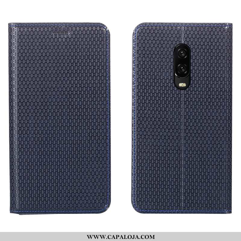 Capas Oneplus 7 Couro Cases Telemóvel Azul, Capa Oneplus 7 Protetoras Comprar