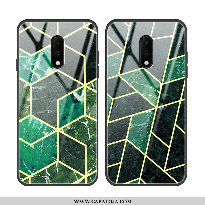 Capas Oneplus 7 Criativas Moda Malha Verde, Capa Oneplus 7 Slim Barato