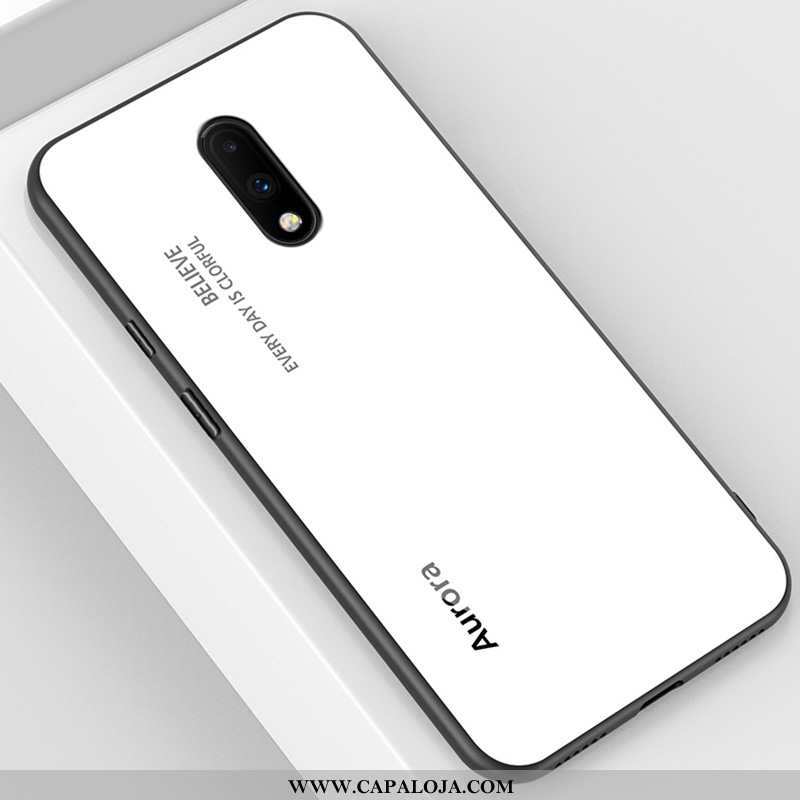 Capas Oneplus 7 Fosco Cases Vidro Vermelha Azul, Capa Oneplus 7 Criativas Promoção