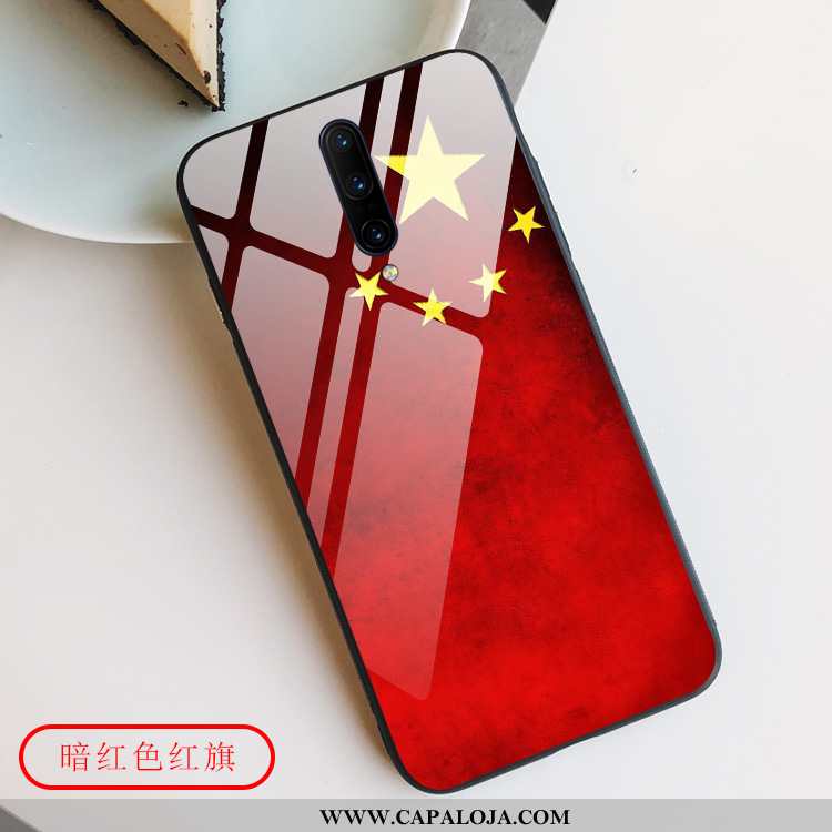 Capas Oneplus 7 Pro Criativas Cases Vidro Vermelha Vermelho, Capa Oneplus 7 Pro Protetoras Online