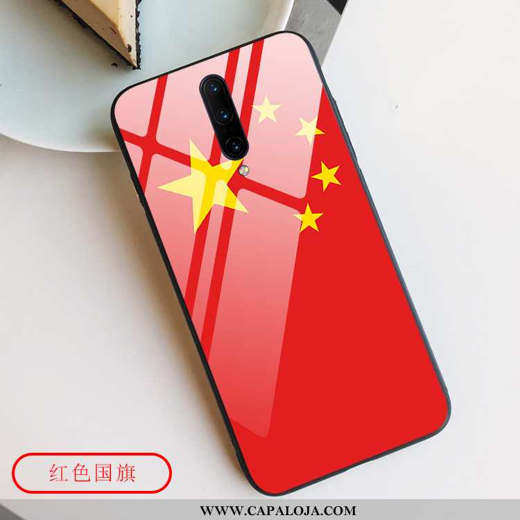 Capas Oneplus 7 Pro Criativas Cases Vidro Vermelha Vermelho, Capa Oneplus 7 Pro Protetoras Online