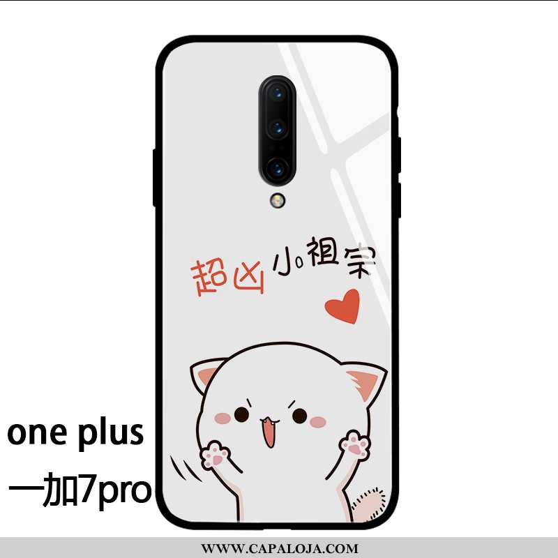 Capas Oneplus 7 Pro Criativas Tendencia Masculino Malha Branco, Capa Oneplus 7 Pro Desenho Animado B