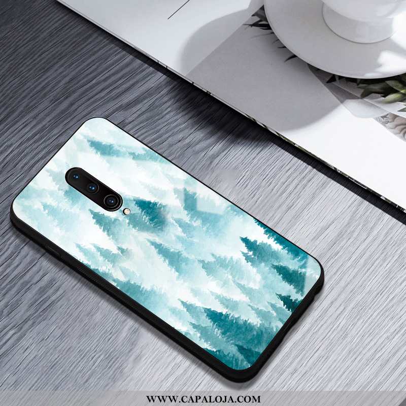 Capas Oneplus 7 Pro Silicone Azul Telemóvel Midi, Capa Oneplus 7 Pro Vidro Baratos