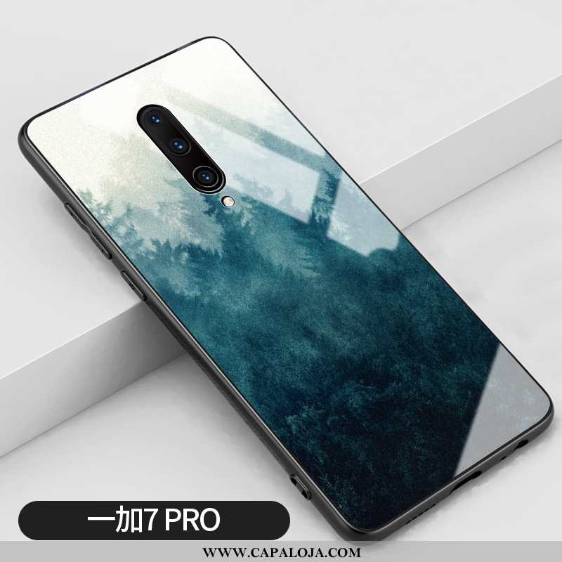 Capas Oneplus 7 Pro Silicone Azul Telemóvel Midi, Capa Oneplus 7 Pro Vidro Baratos