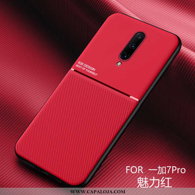 Capas Oneplus 7 Pro Silicone Completa Slim Vermelho, Capa Oneplus 7 Pro Fosco Venda