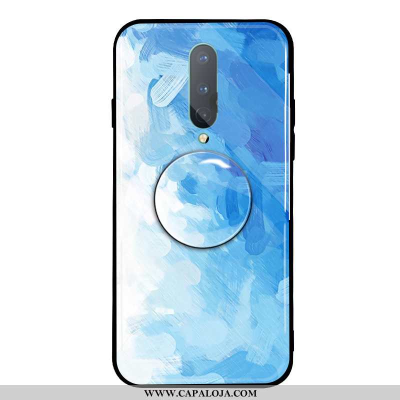 Capas Oneplus 7 Pro Silicone Esmeralda Protetoras Marmore Azul, Capa Oneplus 7 Pro Soft Barato