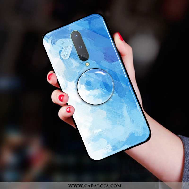 Capas Oneplus 7 Pro Silicone Esmeralda Protetoras Marmore Azul, Capa Oneplus 7 Pro Soft Barato