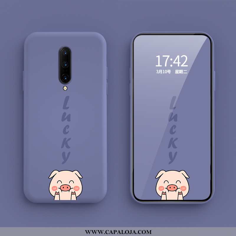 Capas Oneplus 7 Pro Silicone Pequena Nova Soft Azul, Capa Oneplus 7 Pro Personalizada Promoção