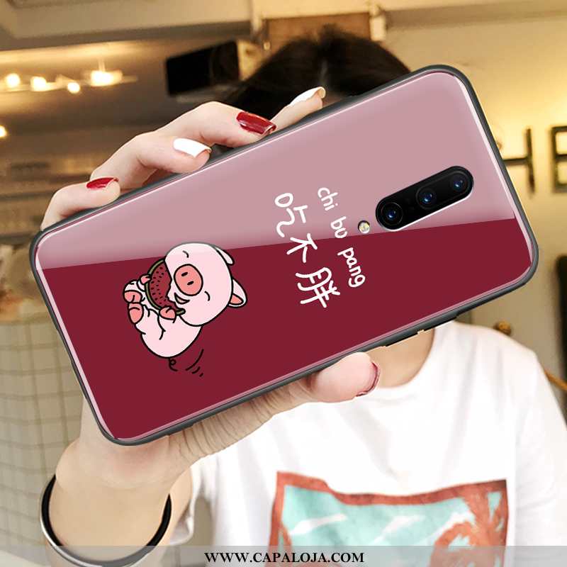 Capas Oneplus 7 Pro Silicone Super Tendencia Desenho Animado Vermelho, Capa Oneplus 7 Pro Vidro Vend