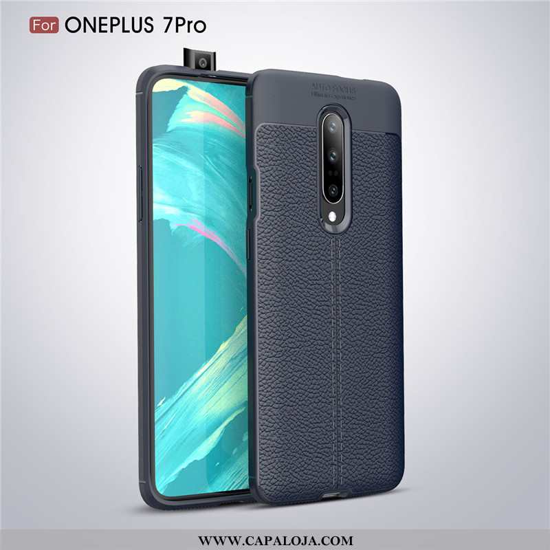 Capas Oneplus 7 Pro Soft Business Lisas Telemóvel Preto, Capa Oneplus 7 Pro Protetoras Baratas