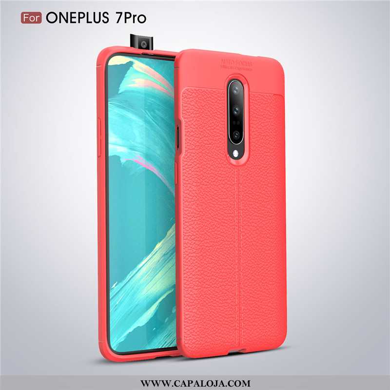 Capas Oneplus 7 Pro Soft Business Lisas Telemóvel Preto, Capa Oneplus 7 Pro Protetoras Baratas