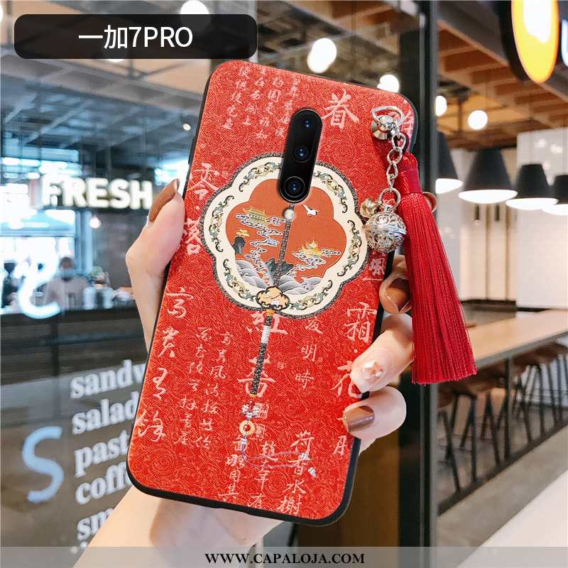 Capas Oneplus 7 Pro Vintage Cases Telemóvel Franja Rosa, Capa Oneplus 7 Pro Protetoras Comprar