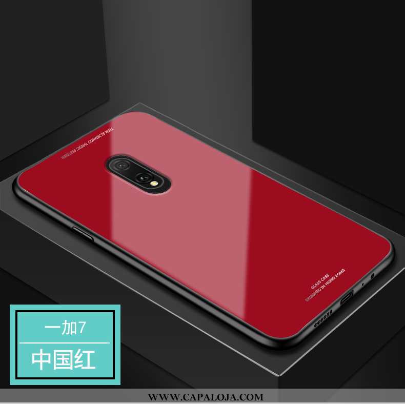 Capas Oneplus 7 Protetoras Completa Masculino Vermelha Vermelho, Capa Oneplus 7 Vidro Promoção