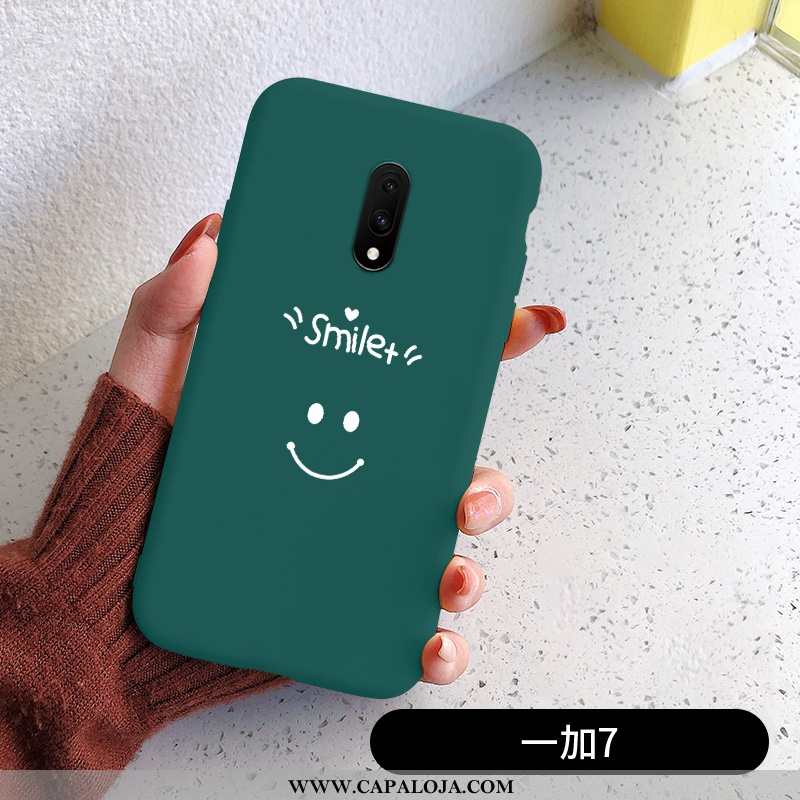 Capas Oneplus 7 Protetoras Verde Antiqueda Telemóvel, Capa Oneplus 7 Silicone Promoção