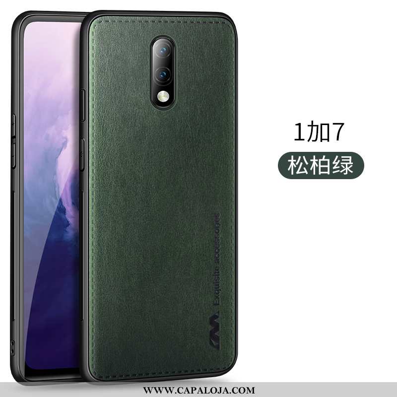 Capas Oneplus 7 Slim Imã Verde, Capa Oneplus 7 Couro Comprar