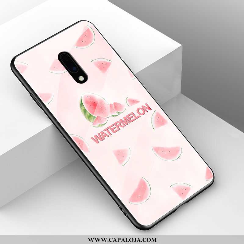 Capas Oneplus 7 Vidro Malha Feminino Casal Vermelho, Capa Oneplus 7 Estilosas Venda