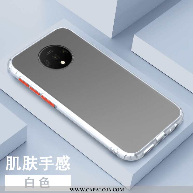 Capas Oneplus 7t Criativas Soft Minimalista Silicone Branco, Capa Oneplus 7t Tendencia Baratos