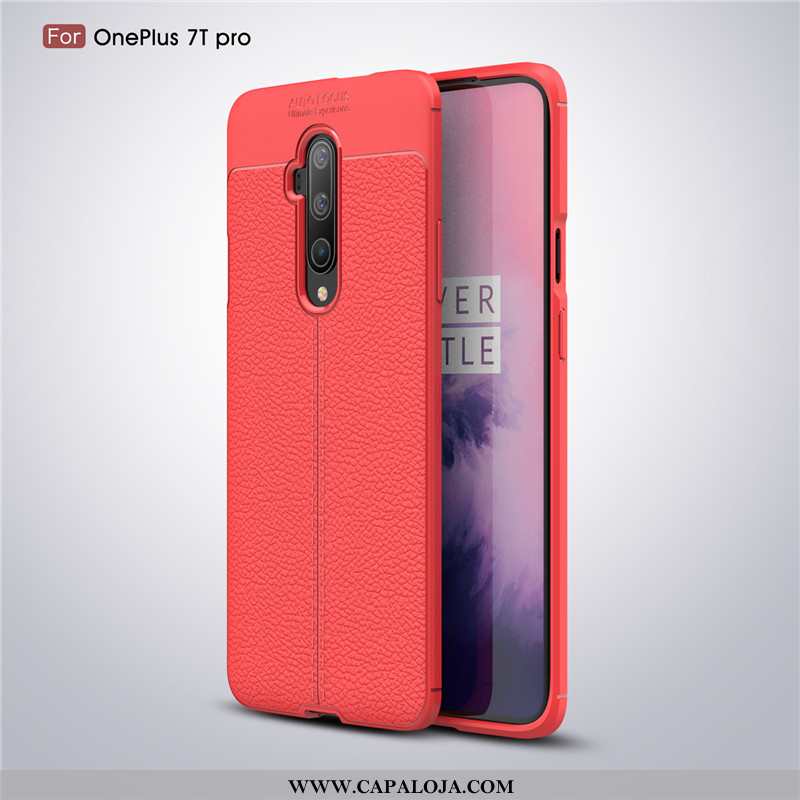 Capas Oneplus 7t Pro Protetoras Cola Preto Telemóvel, Capa Oneplus 7t Pro Couro Baratas