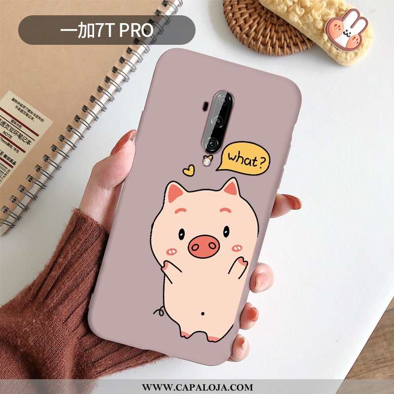 Capas Oneplus 7t Pro Silicone Telemóvel Cases Rosa, Capa Oneplus 7t Pro Desenho Animado Baratas