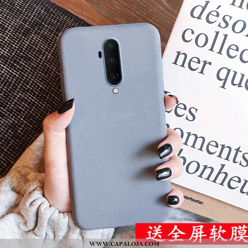 Capas Oneplus 7t Pro Soft Lisas Antiqueda Simples Cinza, Capa Oneplus 7t Pro Cases Baratas