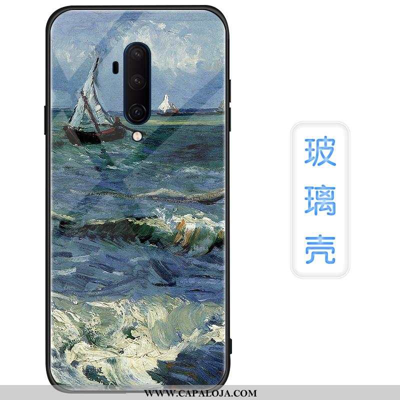 Capas Oneplus 7t Pro Tendencia Malha Vidro Azul, Capa Oneplus 7t Pro Protetoras Barato