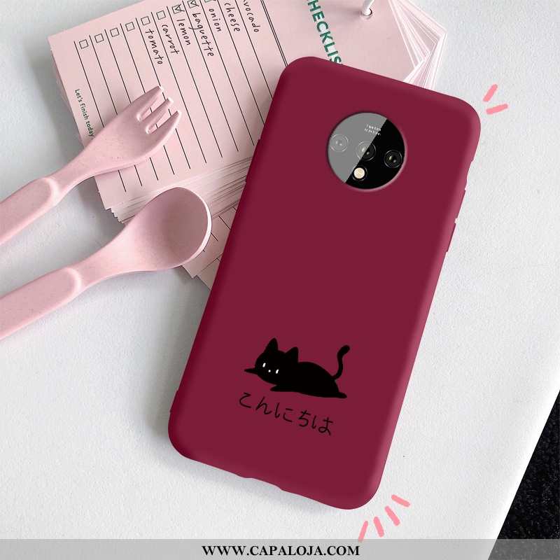 Capas Oneplus 7t Protetoras Novas Soft Telinha Vermelho, Capa Oneplus 7t Silicone Online