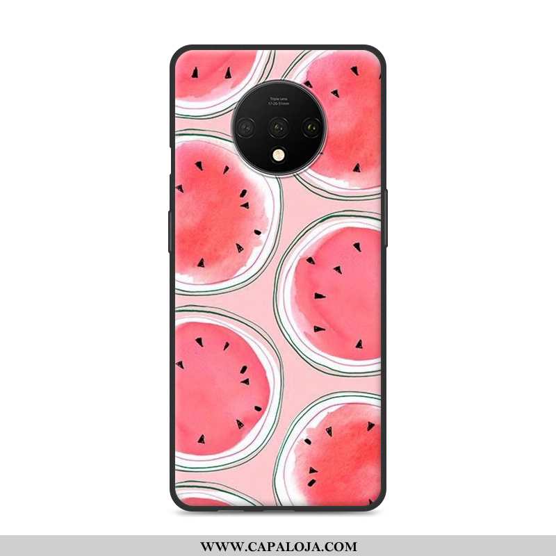 Capas Oneplus 7t Silicone Bonitos Vermelha Telemóvel Vermelho, Capa Oneplus 7t Desenho Animado Barat