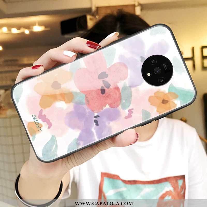 Capas Oneplus 7t Soft Personalizada Completa Vermelha Rosa, Capa Oneplus 7t Protetoras Promoção