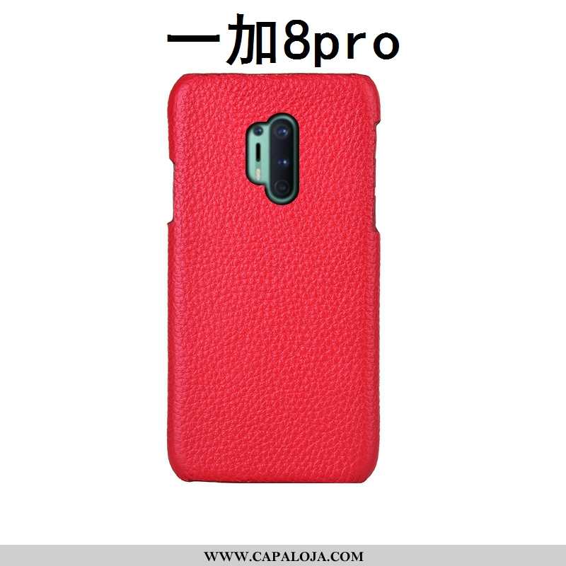 Capas Oneplus 8 Pro Couro Genuíno Masculino Telemóvel Cases Bordô, Capa Oneplus 8 Pro Protetoras Ven