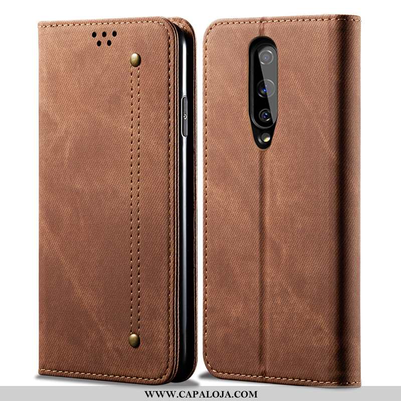 Capas Oneplus 8 Super Slim Antiqueda Couro Legitimo Castanho, Capa Oneplus 8 Protetoras Online