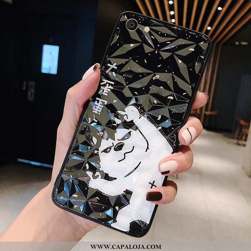 Capas Oppo A3 Personalizada Malha Aço Vermelha Preto, Capa Oppo A3 Desenho Animado Comprar