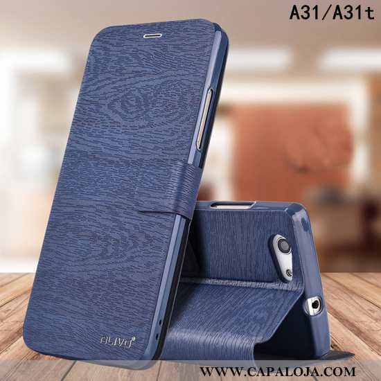 Capas Oppo A31 Couro Cases Antiqueda Dourado, Capa Oppo A31 Protetoras Barato