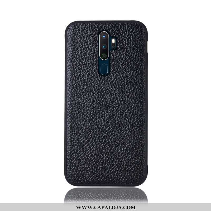 Capas Oppo A5 2020 Couro Genuíno Cases Antiqueda Bordô, Capa Oppo A5 2020 Protetoras Baratos