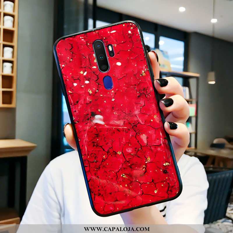 Capas Oppo A5 2020 Personalizada Vidro Masculino Cases Vermelho, Capa Oppo A5 2020 Criativas Barato