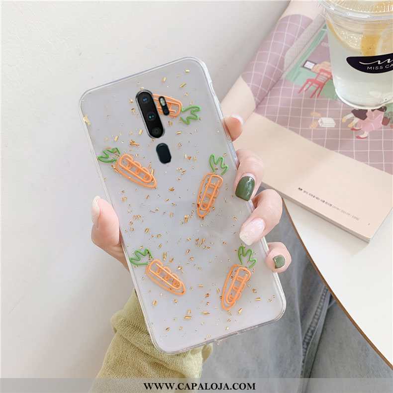 Capas Oppo A5 2020 Personalizado Branco Tendencia Cola, Capa Oppo A5 2020 Criativas Promoção