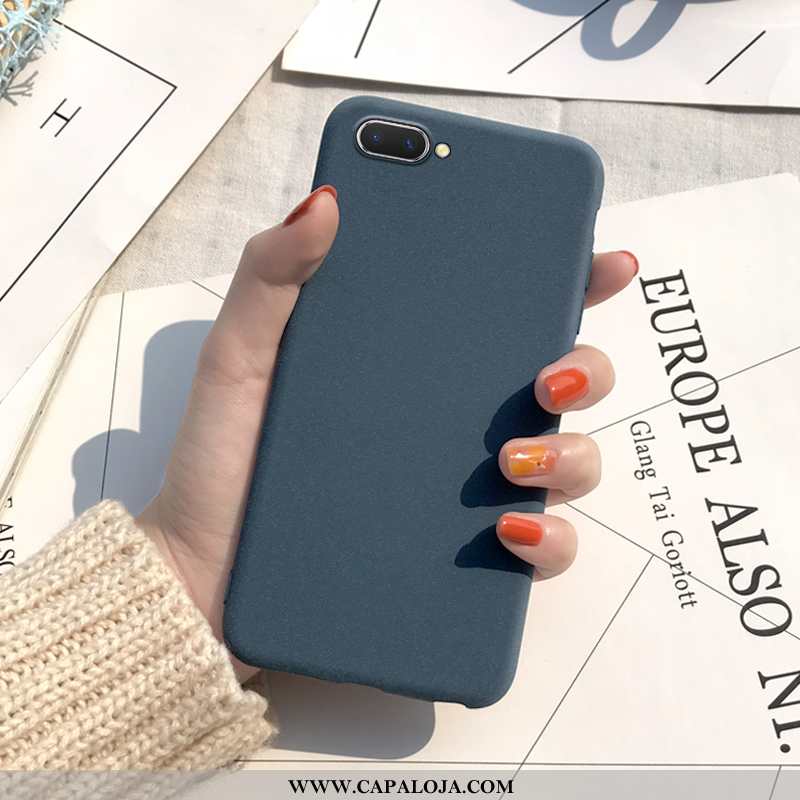 Capas Oppo A5 Moda Feminino Simples Soft Amarelo, Capa Oppo A5 Fosco Barato