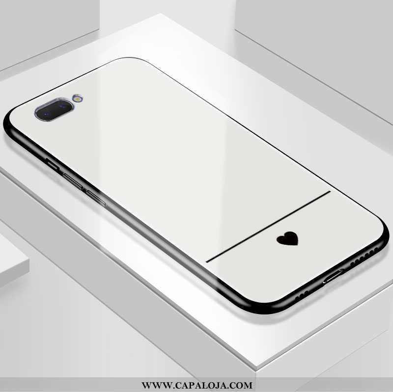 Capas Oppo A5 Soft Minimalista Frente Vermelha Branco, Capa Oppo A5 Protetoras Comprar