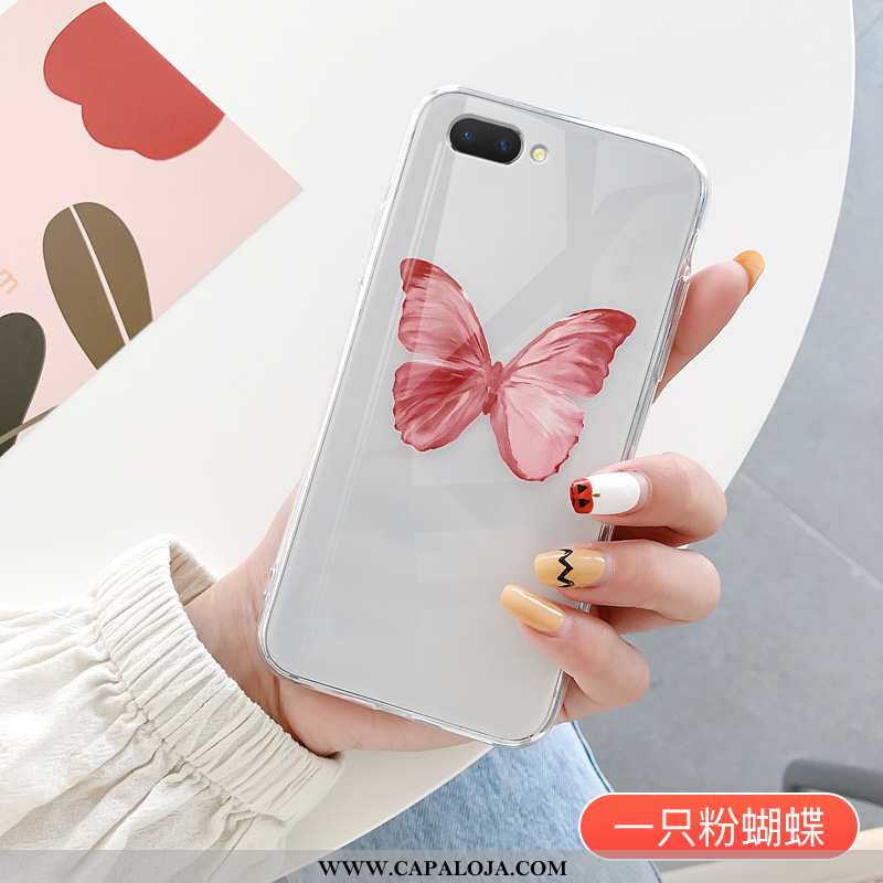 Capas Oppo A5 Transparente Casal Bonitos Telemóvel Vermelho, Capa Oppo A5 Personalizado Baratos